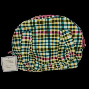 Sheffield Home Plaid Insulated Lunch Tote NWT